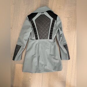 Blanc Noir Black and Gray Anorak Jacket, Size XS